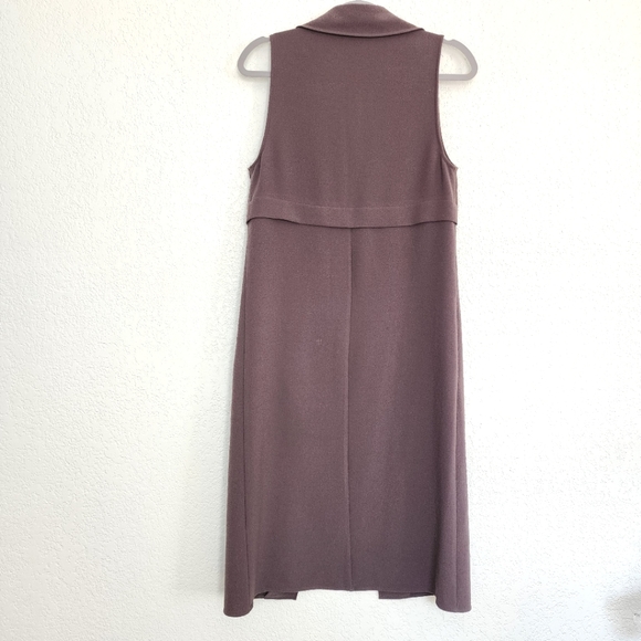 Leith dove taupe grey long vest blazer  jacket Size XS - Picture 2 of 10